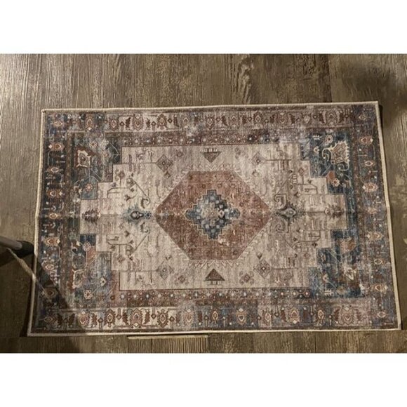 New Washable Indoor Doormat, Non Slip Retro Floor Mat 24" x 36" Area Rug